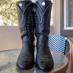 Vintage Men’s Hondo Western Cowboy Boots 12D - JR 1/2 soles, Vibram top lifts